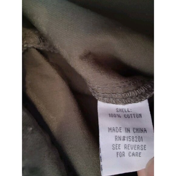 Cali 1850 Juniors Olive Green Cargo Zippered-Pocket Straight Leg Pants 9 NWOT - Picture 7 of 9